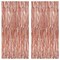 XtraLarge Rose Gold Fringe Curtain 6.4x8 Feet, Pack of 2 - Rose Gold Backdrop for Bachelorette Party, Rose Gold Party Decorations, Streamers, and Birthday Backdrop